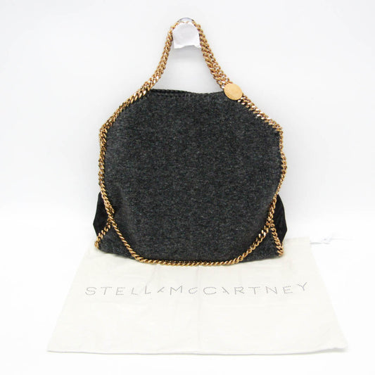 Stella McCartney Falabella Faux Leather, Gray, Polyester, Shoulder Bag