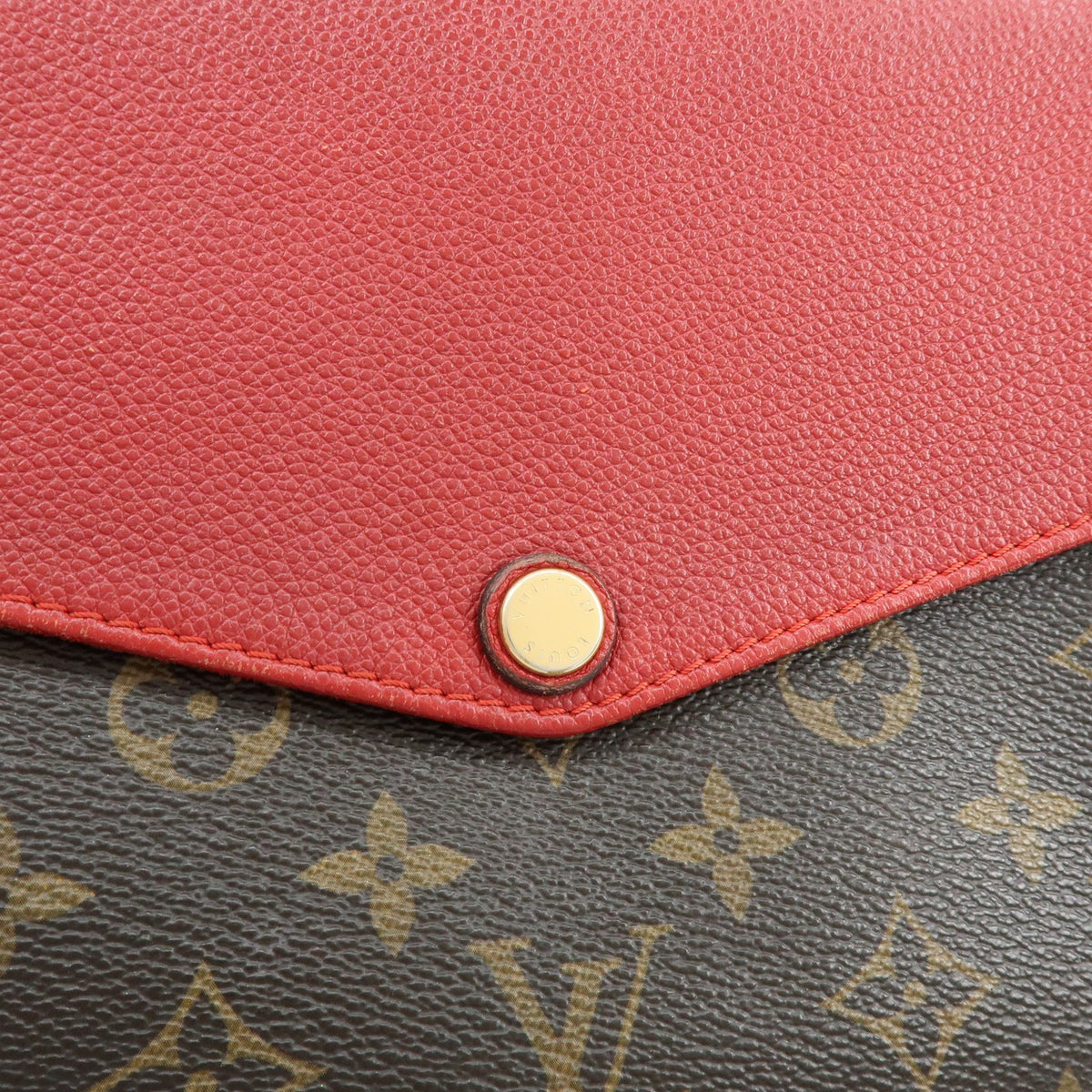 Louis Vuitton Twice Monogram Canvas and Leather, Brown, Canvas, Handbag