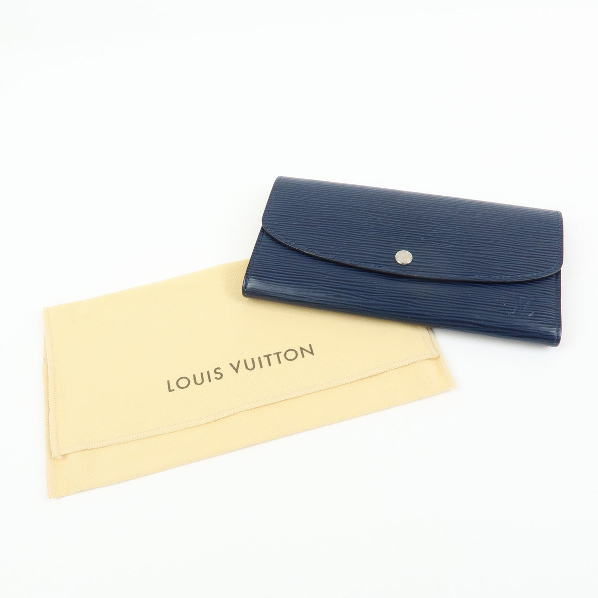 Louis Vuitton Emilie Epi Leather, Blue, Leather, Wallet