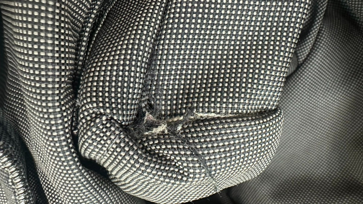 Hermes Herline Canvas, Gray, Canvas, Backpack