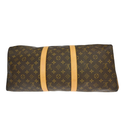 Louis Vuitton Keepall Monogram, Brown, Canvas, Travel Bag