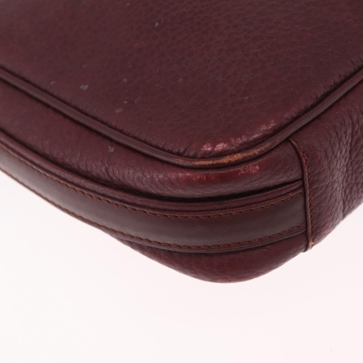 Cartier Tasseled Must de Cartier Leather, Burgundy, Leather, Shoulder Bag