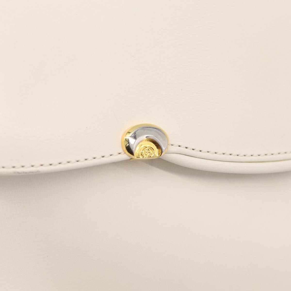Gucci Shoulder Leather, White, Leather, Shoulder Bag