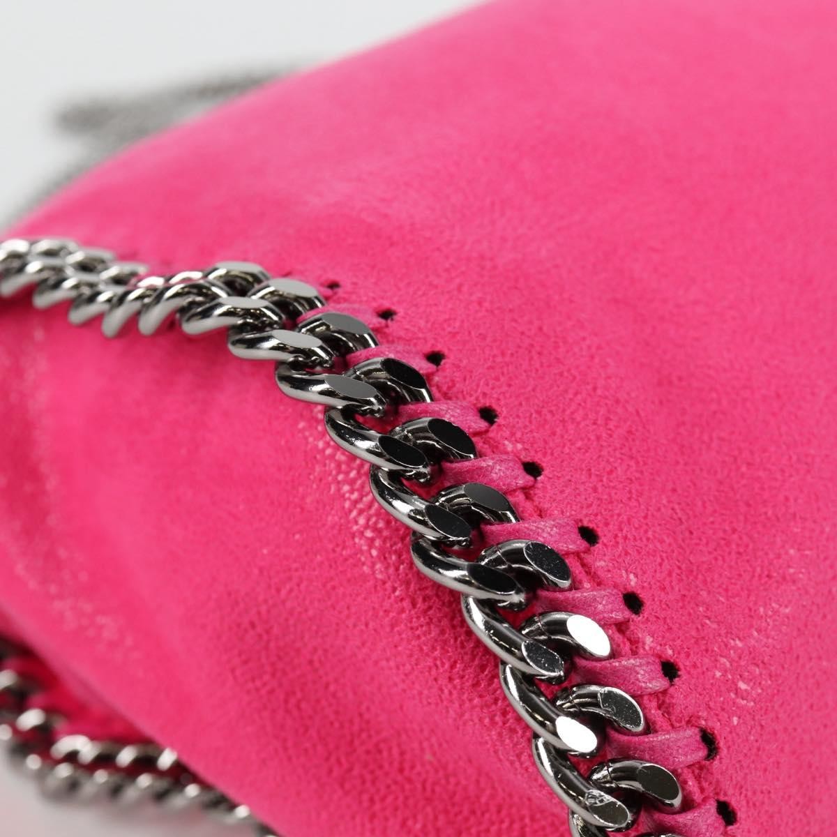 Stella McCartney Falabella Fold Over Suede, Pink, Suede, Shoulder Bag