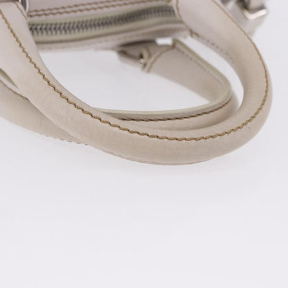 Chanel Lax Tassel Pebbled Leather, White, Leather, Handbag