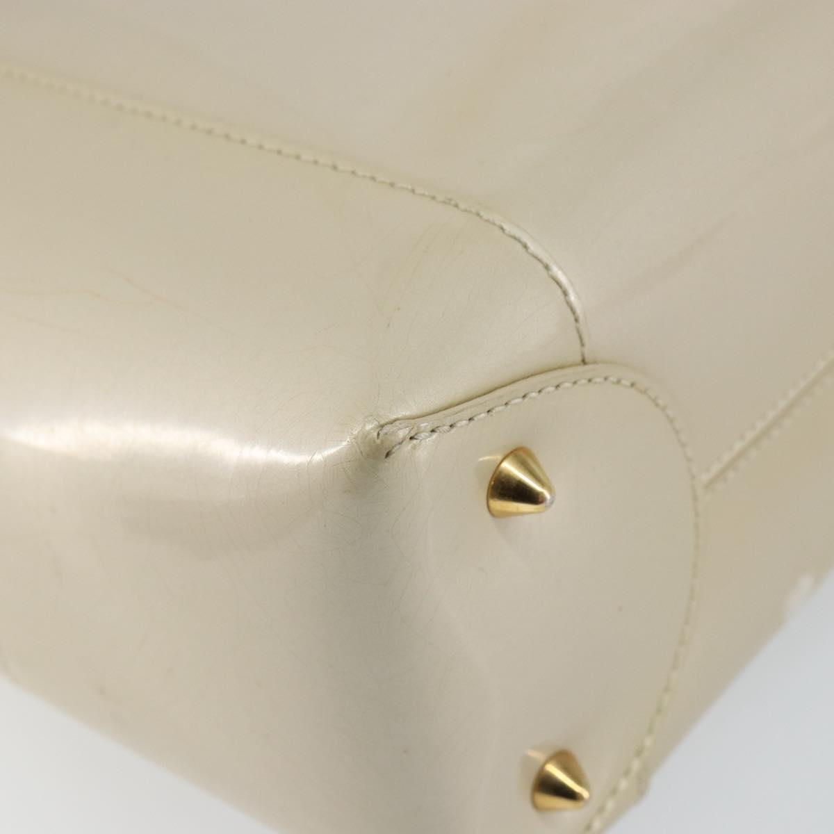 Christian Dior Diorissimo Tote Patent leather, BEIGE, LEATHER, Tote bag