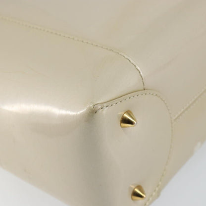 Christian Dior Diorissimo Tote Patent leather, BEIGE, LEATHER, Tote bag