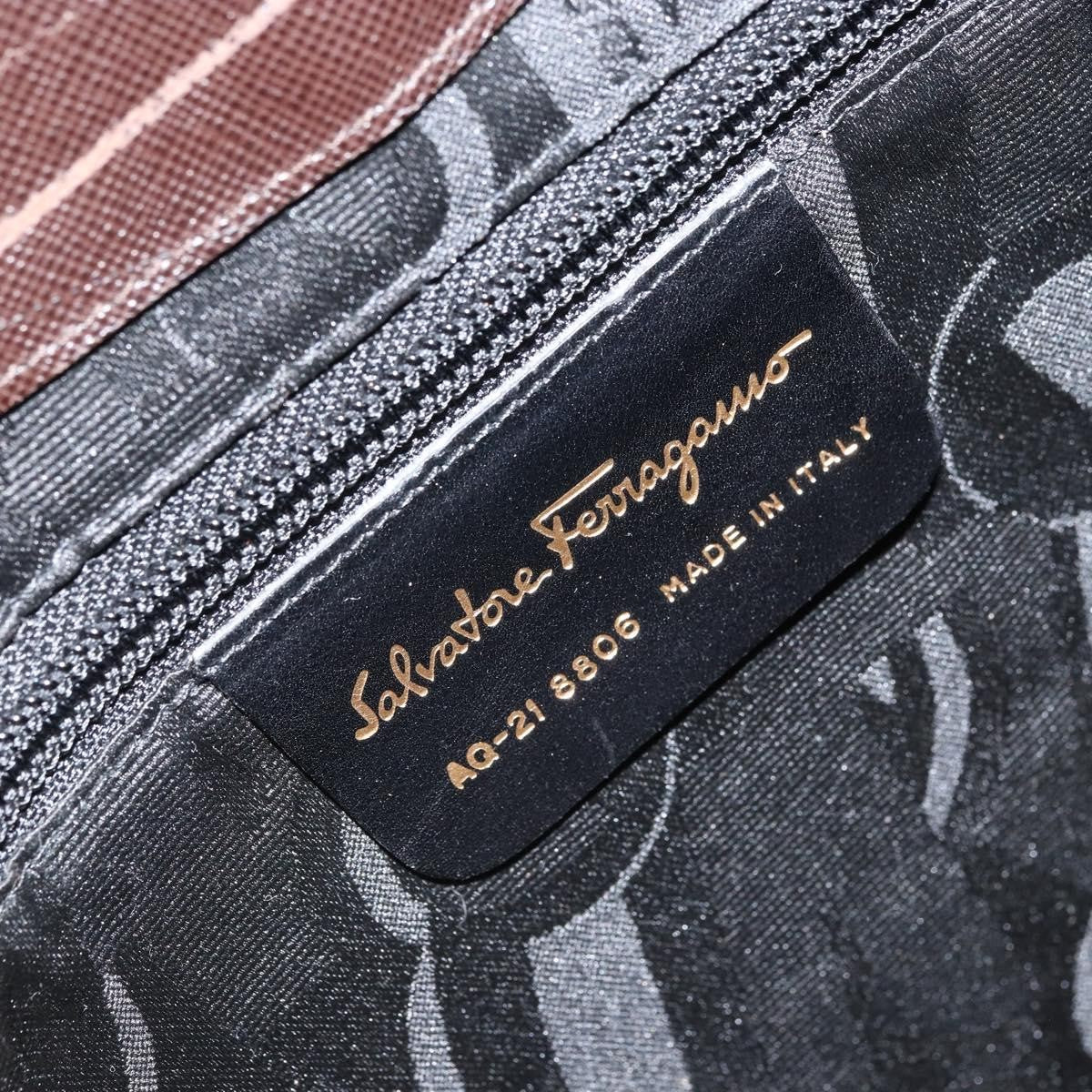 Salvatore Ferragamo Shoulder Bag Leather, Brown, Leather, Shoulder Bag