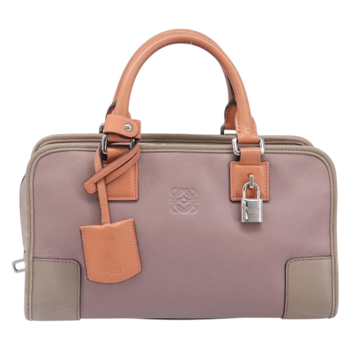 Loewe Amazona Leather, Pink, Leather, Handbag