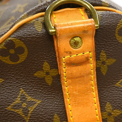 Louis Vuitton Keepall Bandoulière Monogram, Brown, Canvas, Travel Bag