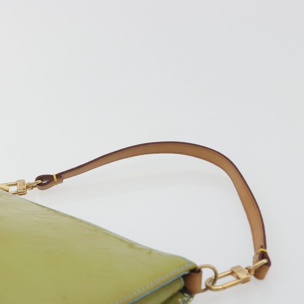 Louis Vuitton Lexington Pochette Monogram Vernis, Green, Patent Leather, Clutch