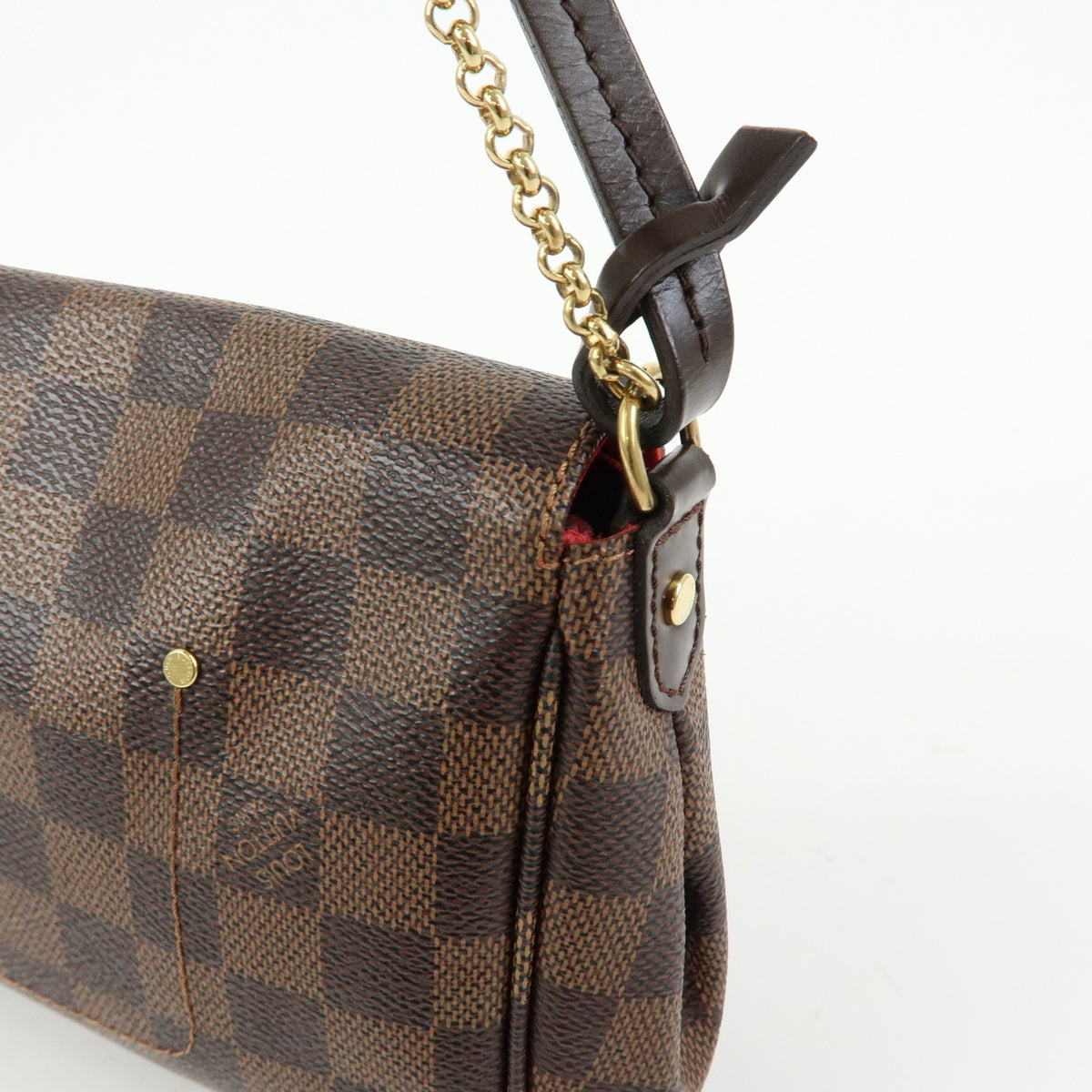 Louis Vuitton Favorite Damier, Brown, Canvas, Handbag