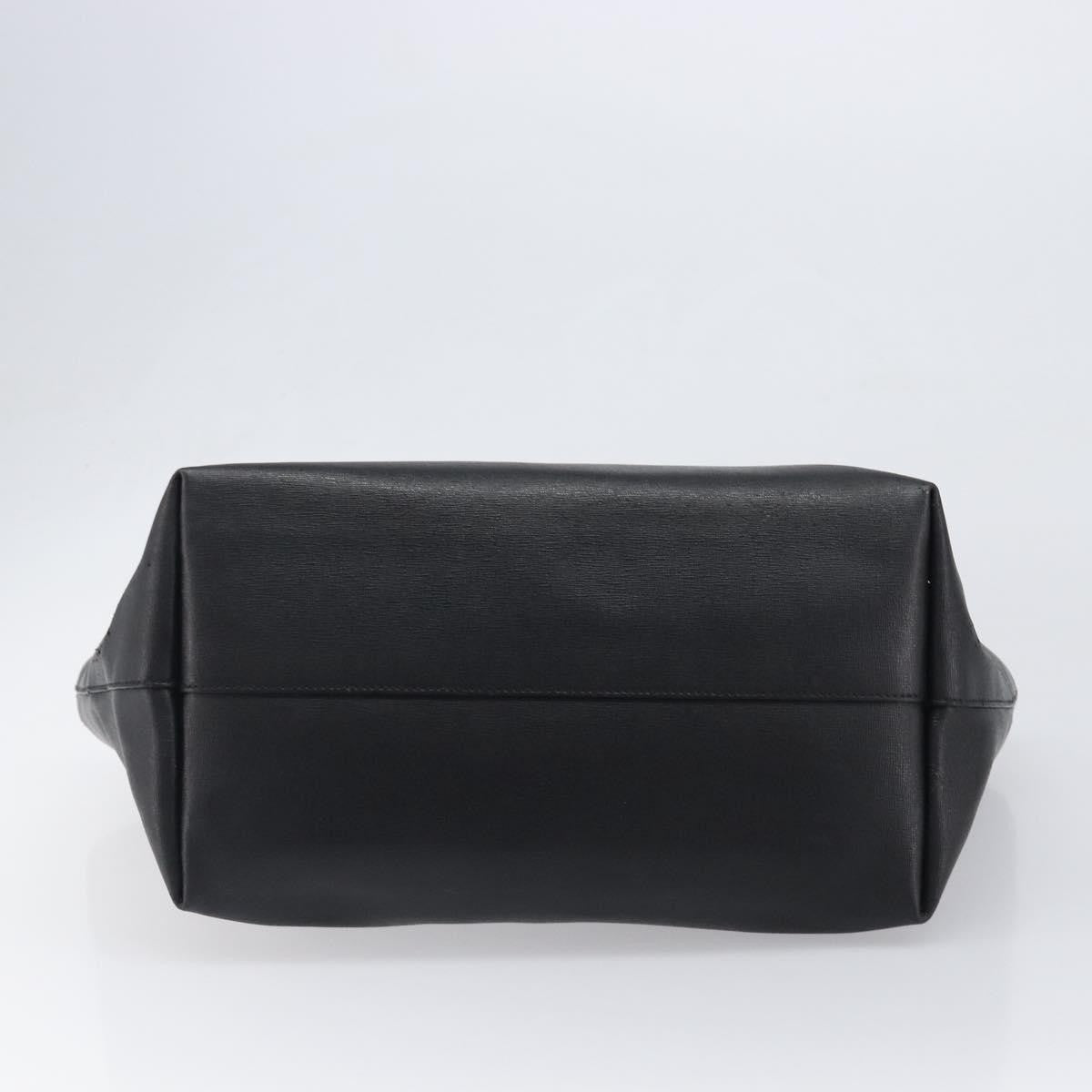 Fendi Monster Roll Leather, Black, Leather, Tote Bag