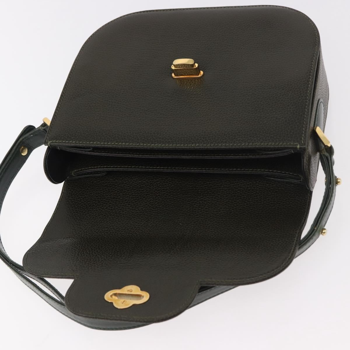 Bally Handbag Leather, Green, Leather, Handbag