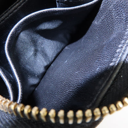 Miu Miu Zip Around Matelasse Leather, Black, Leather, Wallet