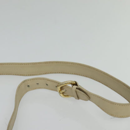 Gucci Vintage Flap Leather, Beige, Leather, Shoulder Bag