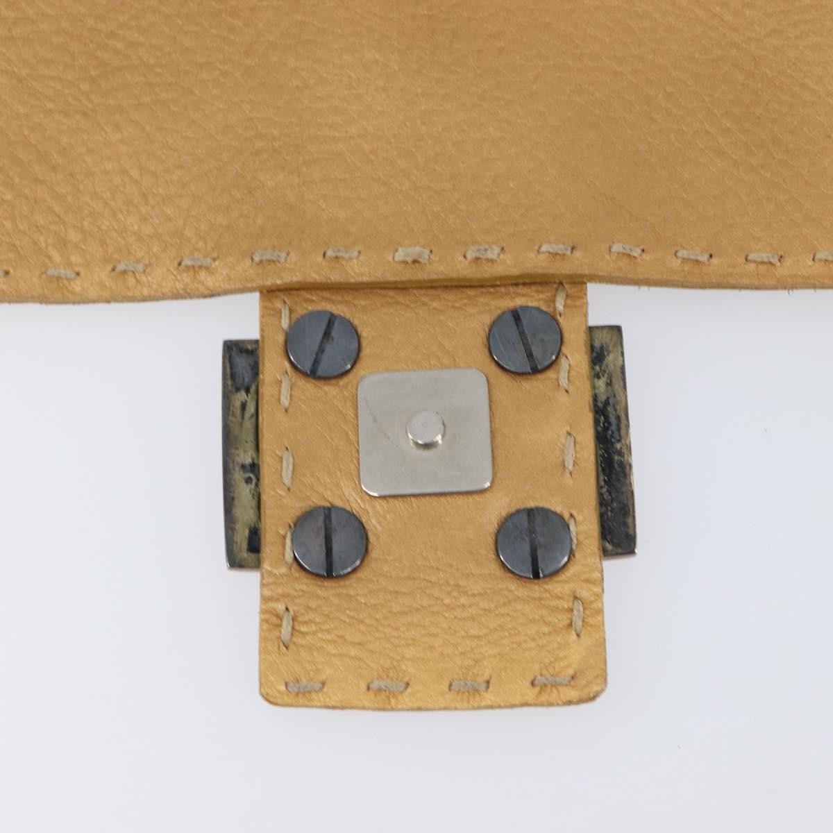 Fendi Selleria Leather, Brown, Leather, Shoulder Bag