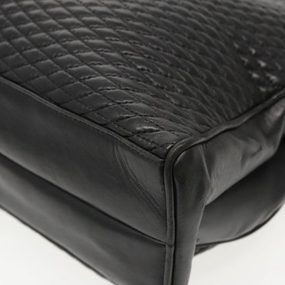 Bally Vintage Quilted Leather, Black, Leather, Shoulder Bag
