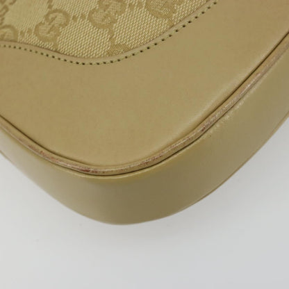 Gucci Web Jackie O Hobo GG Canvas, Beige, Canvas, Shoulder Bag