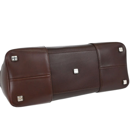 Loewe Fusta Leather, Brown, Leather, Handbag