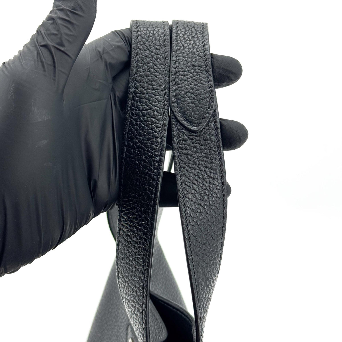 Prada Flou Dynamique Open Vitello Daino, Black, Leather, Tote Bag