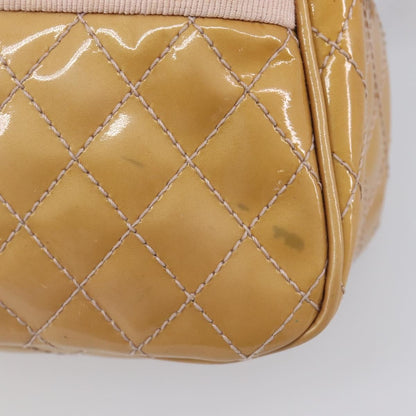 Salvatore Ferragamo Vala Patent Leather, Beige, Patent Leather, Shoulder Bag