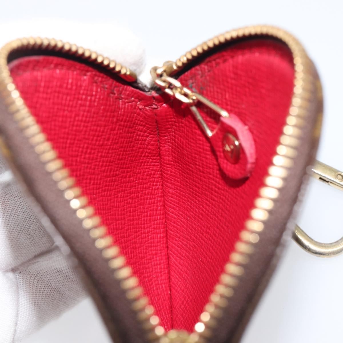Louis Vuitton Porte Monnaie Coin Purse Limited Edition Monogram Cerises, Brown, Canvas, Clutch
