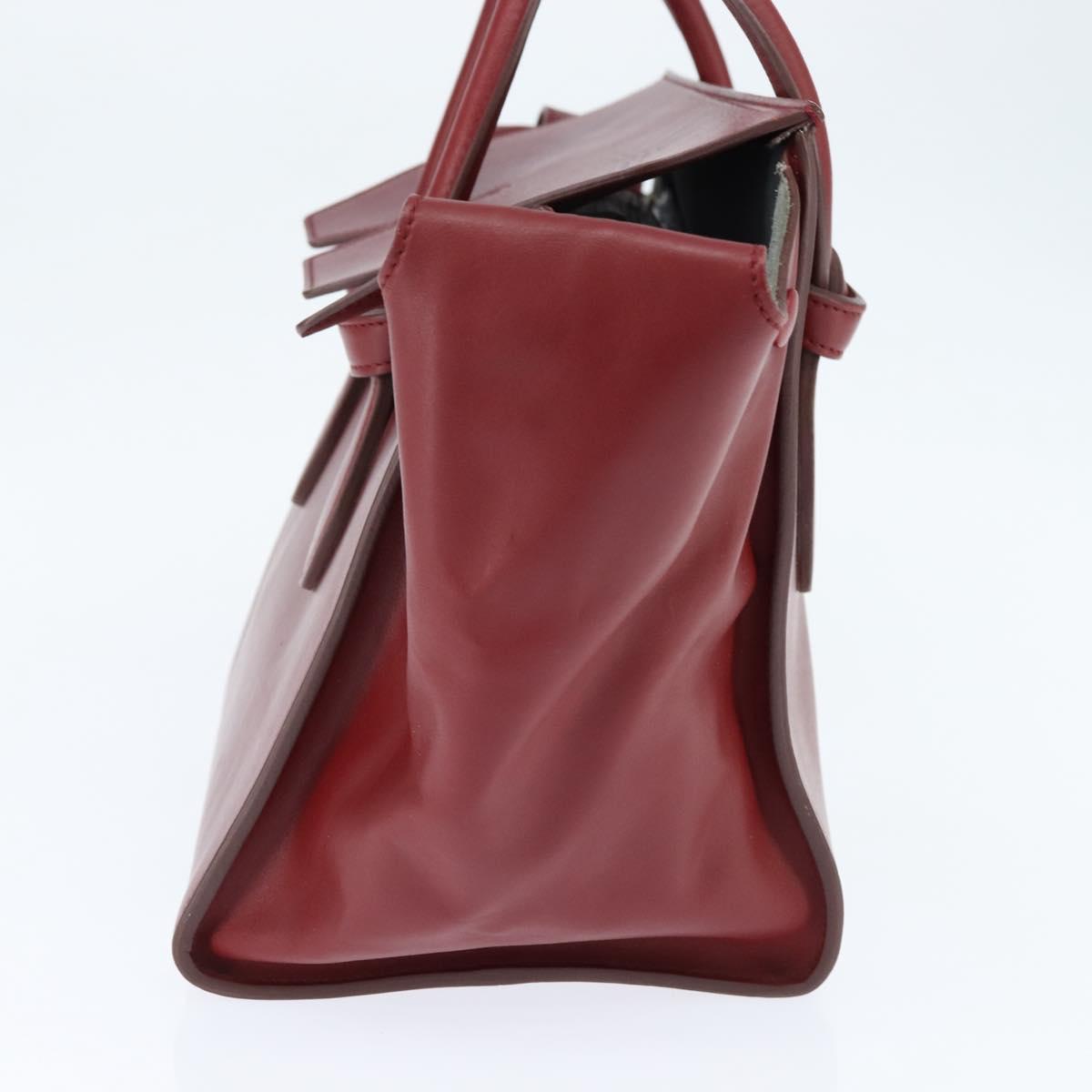 Celine Tie Tote leather, RED, LEATHER, Tote bag