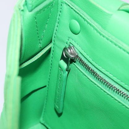 Bottega Veneta Cassette Maxi Intrecciato Leather, Green, Leather, Crossbody Bag