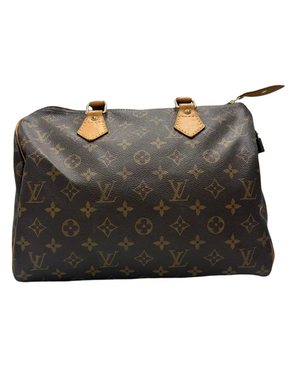 Louis Vuitton Speedy Monogram Canvas, Brown, Canvas, Handbag