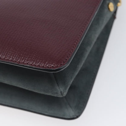 Givenchy Cross 3 Leather, Burgundy, Leather, Crossbody Bag