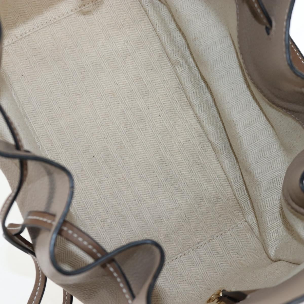 Loewe Hammock Leather, Beige, Leather, Handbag