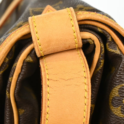 Louis Vuitton Saumur Monogram, Brown, Canvas, Shoulder Bag