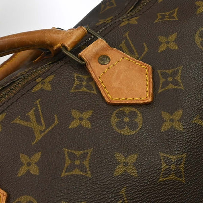 Louis Vuitton Speedy Monogram, Brown, Canvas, Handbag