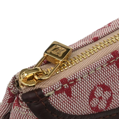 Louis Vuitton Anne Sophie Clutch Mini Lin, Red, Canvas, Clutch