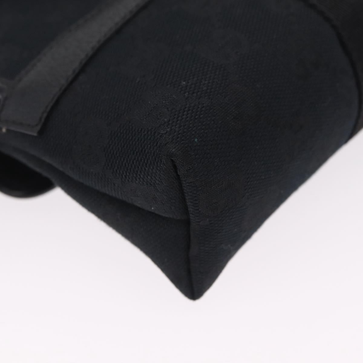 Gucci Buckle Waist GG Canvas, Black, Canvas, Handbag