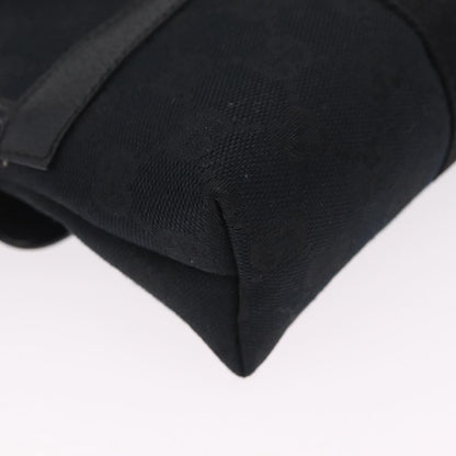 Gucci Buckle Waist GG Canvas, Black, Canvas, Handbag