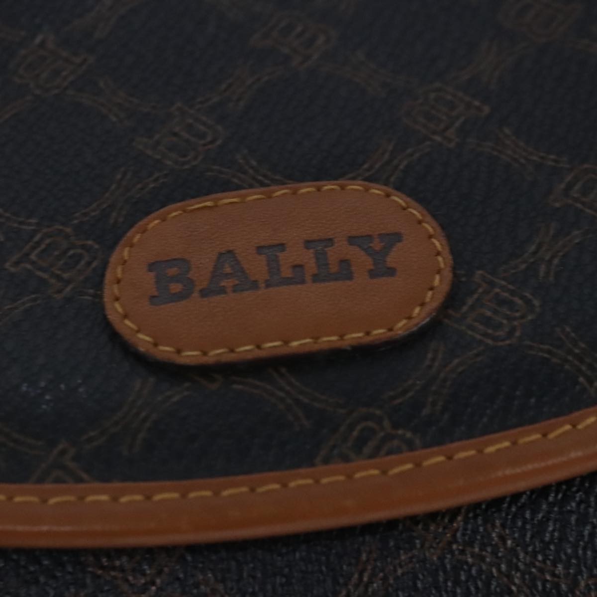Bally Vintage Leather, Black, Leather, Shoulder Bag