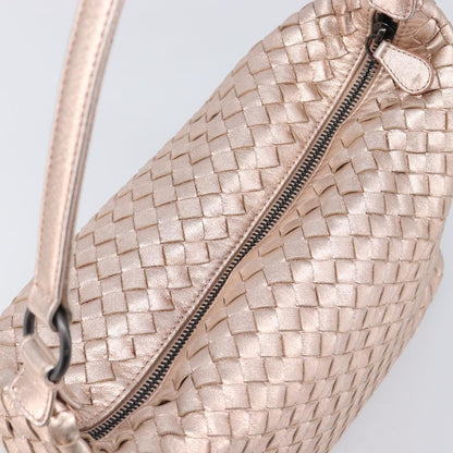 Bottega Veneta Zip Hobo Intrecciato Nappa, Pink, Leather, Shoulder Bag