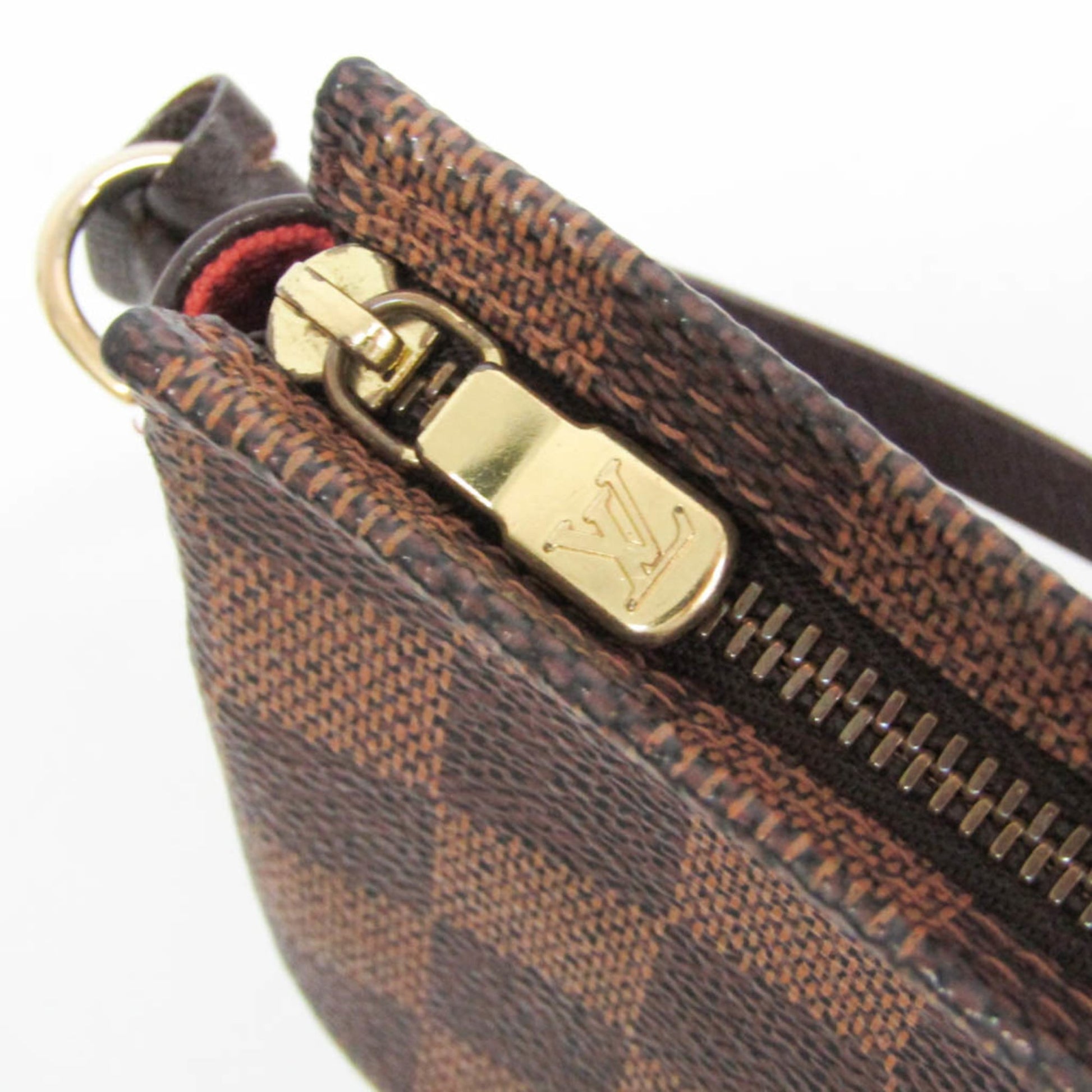 Louis Vuitton Trousse Make Up Damier Canvas, Brown, Canvas, Clutch