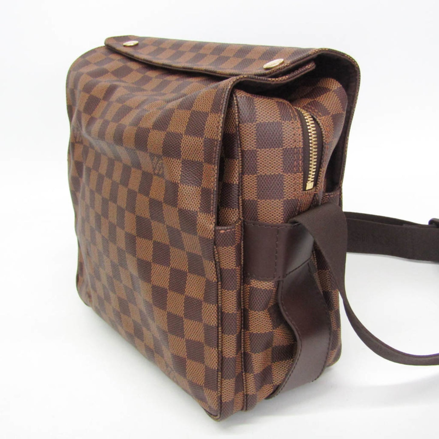 Louis Vuitton Naviglio Damier, Brown, Canvas, Shoulder Bag