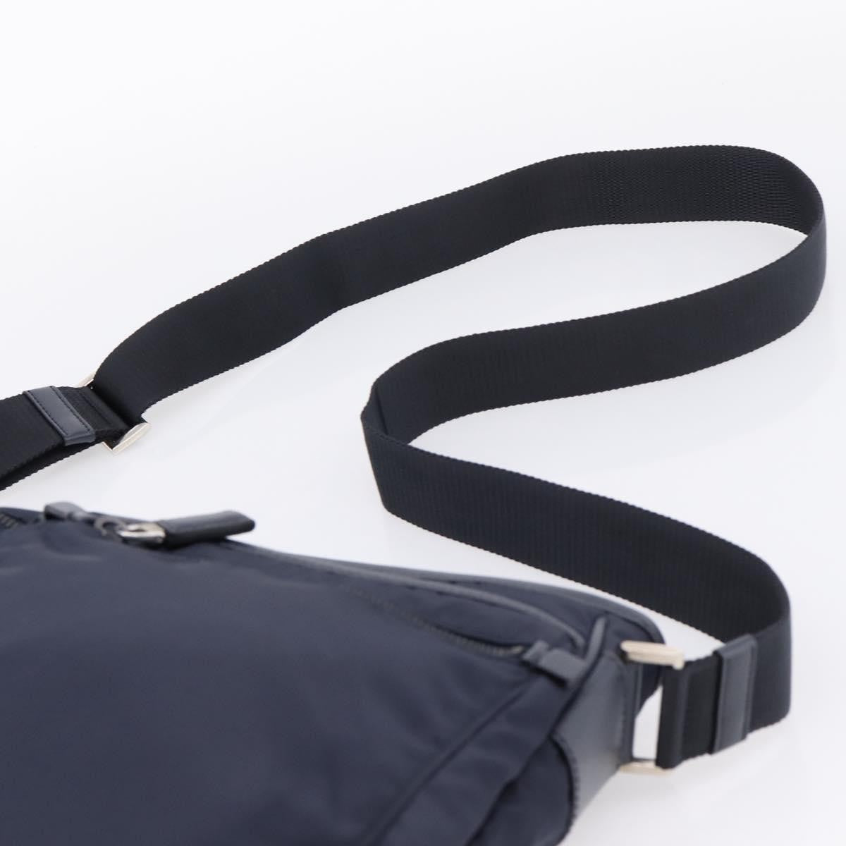 Prada Shoulder Tessuto, Navy, Nylon, Shoulder Bag