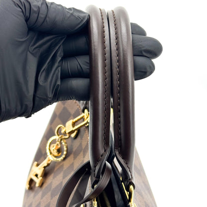Louis Vuitton Brittany Damier, Brown, Canvas, Handbag
