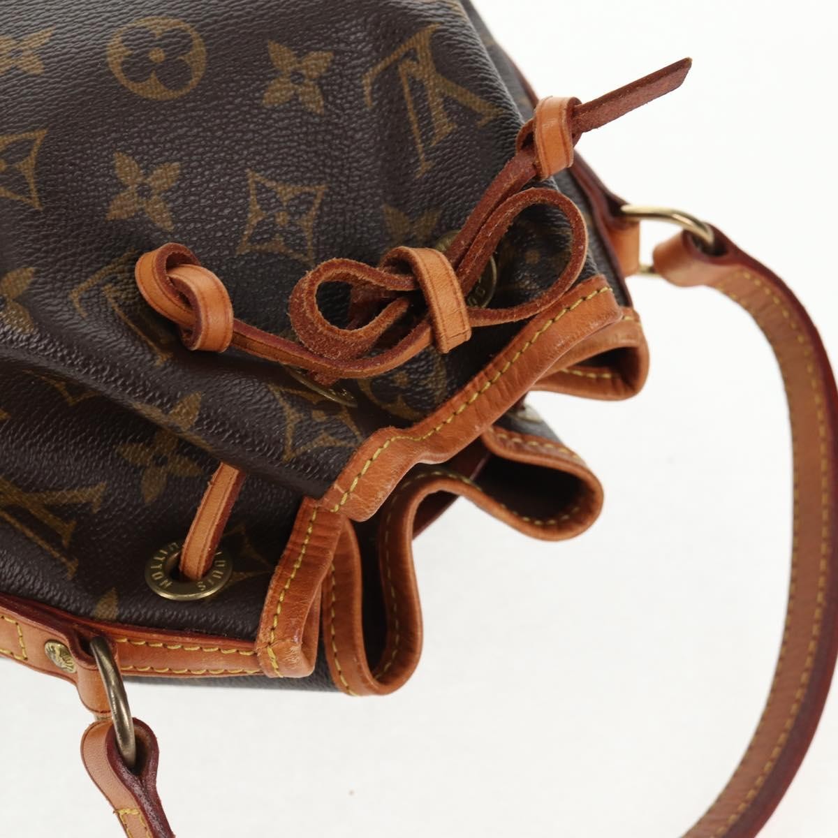 Louis Vuitton Petit Noe NM Monogram Canvas, Brown, Canvas, Handbag