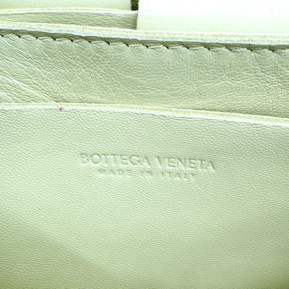 Bottega Veneta Cassette Belt Maxi Intrecciato Leather, Yellow, Leather, Clutch