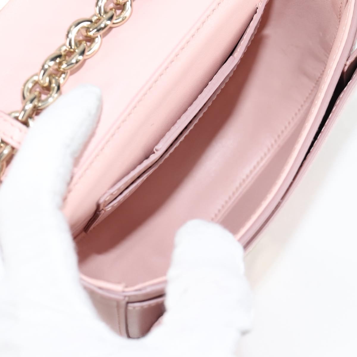 Salvatore Ferragamo Vela Flap Leather, Pink, Leather, Crossbody Bag