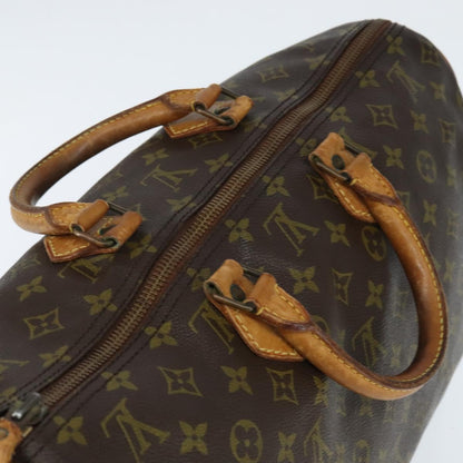 Louis Vuitton Speedy Handbag Monogram Canvas, BROWN, CANVAS, Handbag