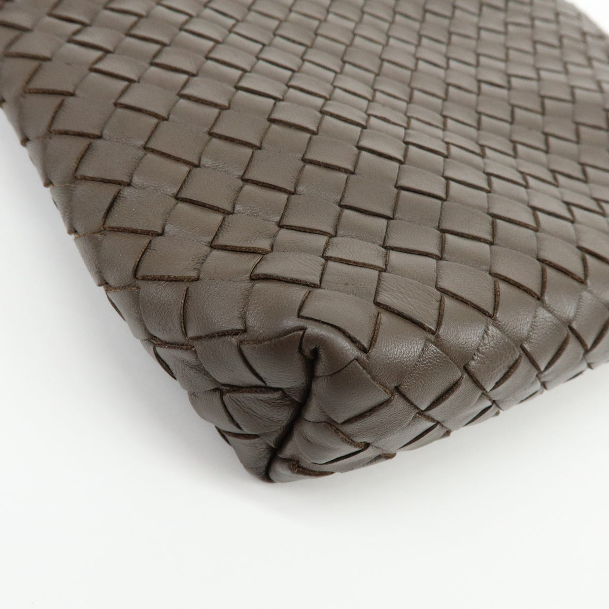Bottega Veneta Shoulder Intrecciato Nappa, Brown, Leather, Shoulder Bag