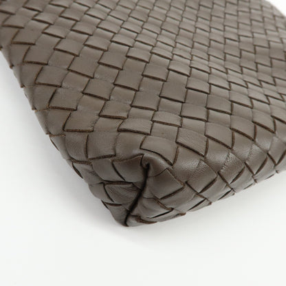 Bottega Veneta Shoulder Intrecciato Nappa, Brown, Leather, Shoulder Bag