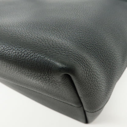 Louis Vuitton Lockme Hobo Leather, Black, Leather, Shoulder Bag